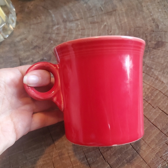 Fiesta Ware Coffee Mug Ring Handle Red Scarlett - Picture 2 of 6